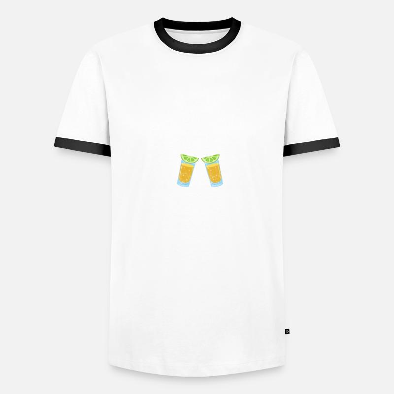 Tequila Männer Kontrast-T-Shirt