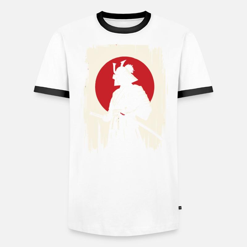 Samurai Ronin Schwertkampf Krieger Geschenk Männer Kontrast-T-Shirt