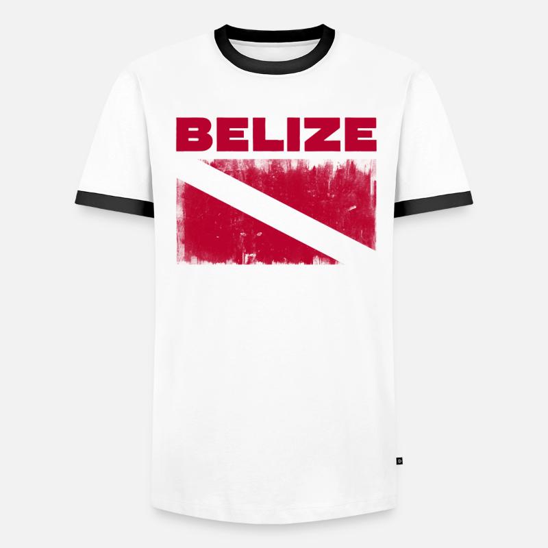 Belize Latino Belizer Belizerin Maya Geschenk Männer Kontrast-T-Shirt