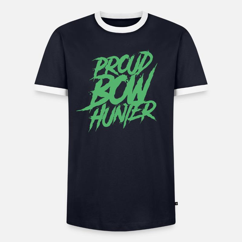 Bogenschütze Bogenjagd Bogenjäger Pfeil Bogen - Männer Kontrast-T-Shirt - undefined