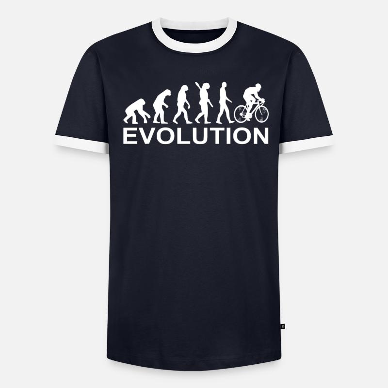 évolution vélo cyclisme T-shirt contrasté Homme