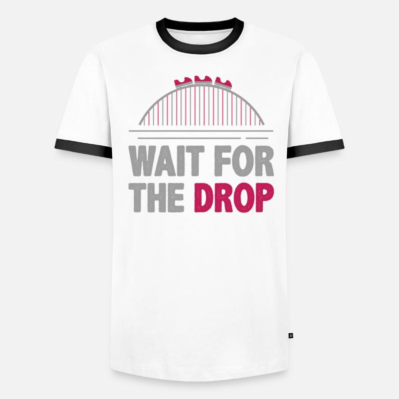 Roller coaster, roller coaster forces G, roller coaster park T-shirt contrasté Homme
