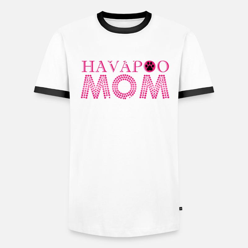 havapoo, havapoo havapoo ciel, mélange de caniche, T-shirt contrasté Homme