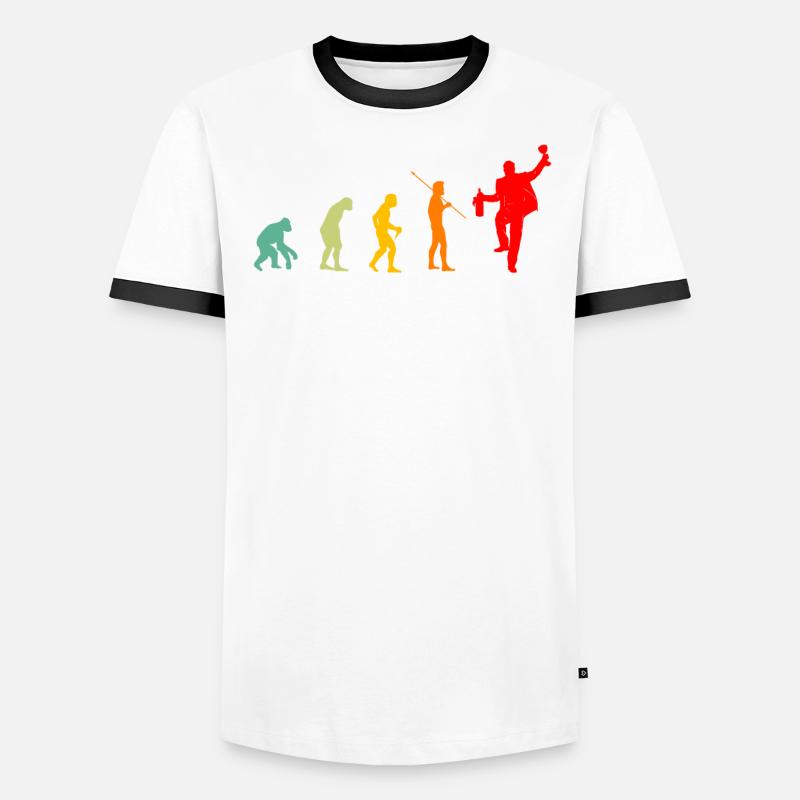 Evolution Aperitif funny gift Man Men's Ringer Shirt