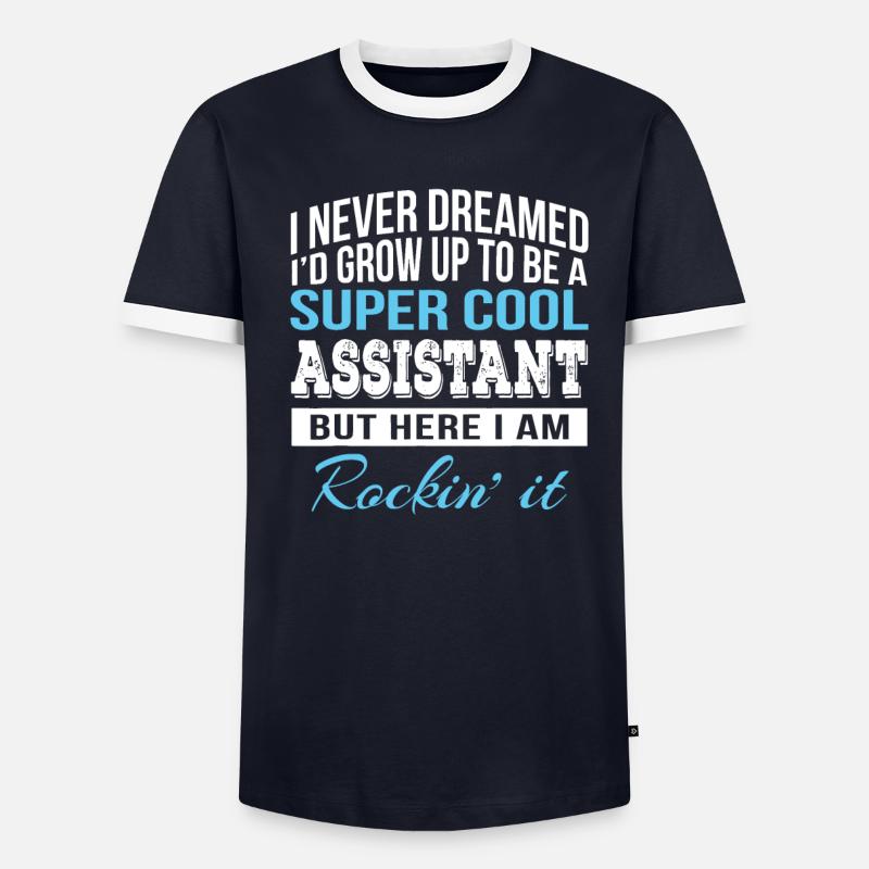Lustiger Assistent Geschenk Admin - Männer Kontrast-T-Shirt - undefined