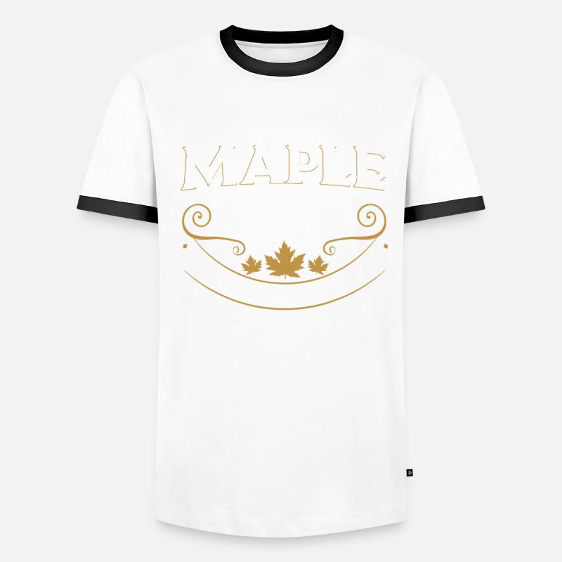 Maple Syrup Breakfast Lover Sweet Pancake Canada Men's Ringer Shirt