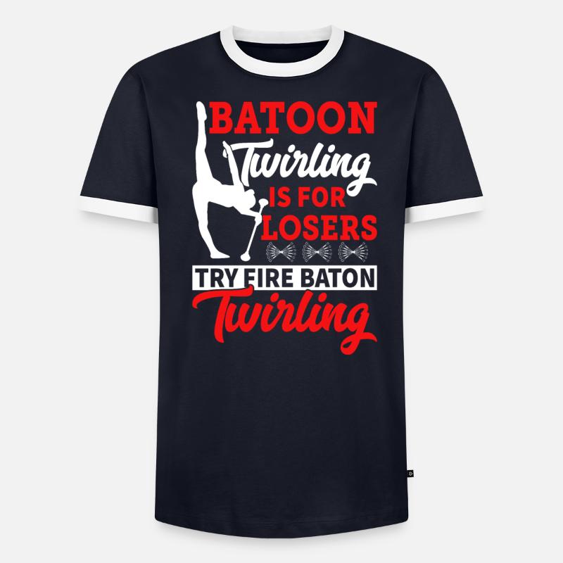 Rouler des matraques, c’est pour les perdants. T-shirt contrasté Homme