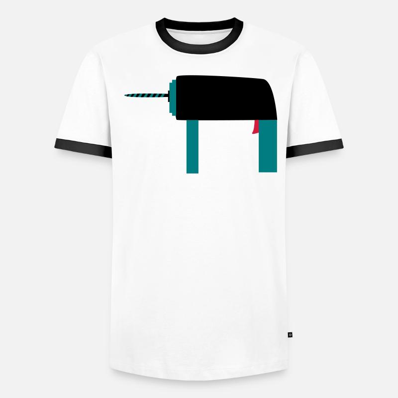 Bohrer Werkzeug Geschenkidee Handwerker Hobby Männer Kontrast-T-Shirt