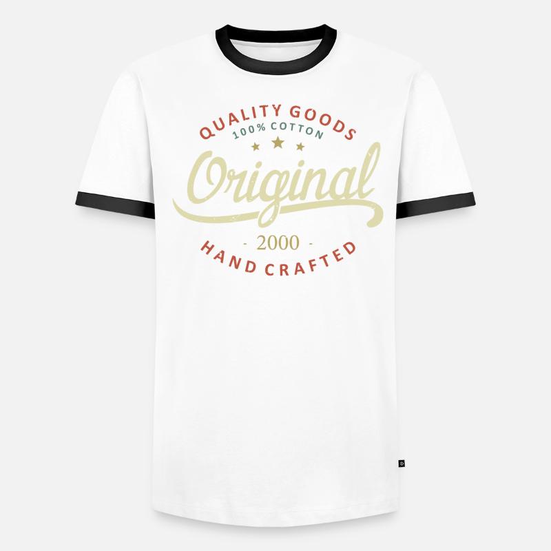 Original 2000 Geburtstagsgeschenk 2000 Männer Kontrast-T-Shirt