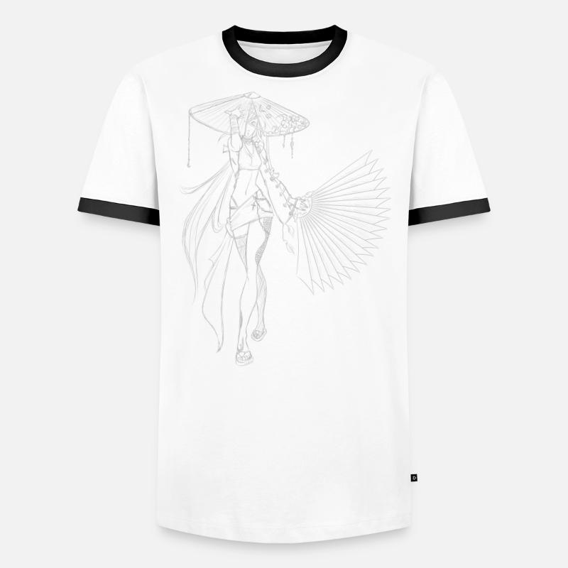 mio blc Männer Kontrast-T-Shirt