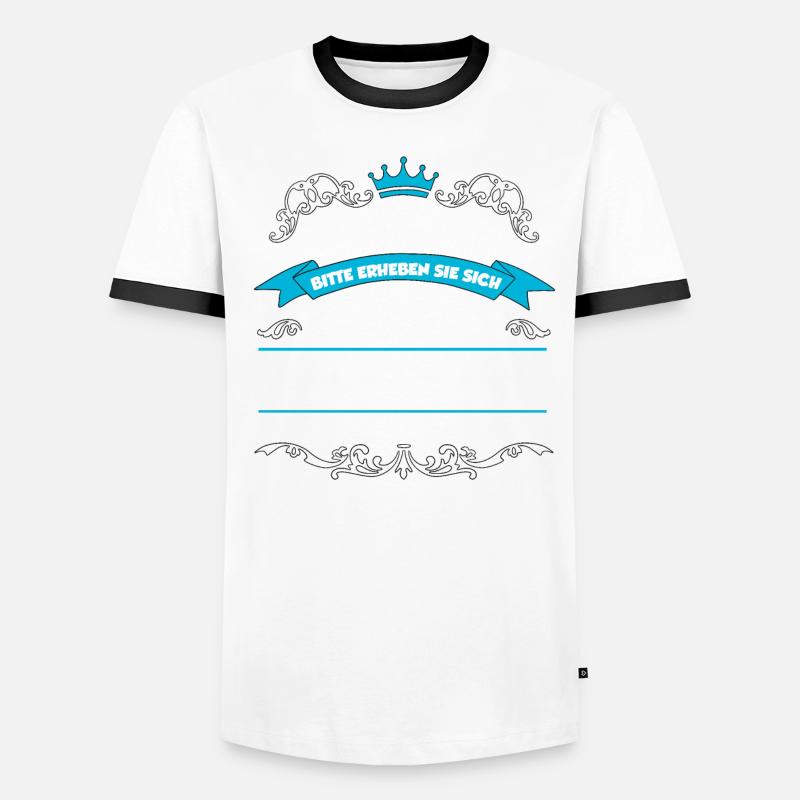 Benjamin Name Design Männer Kontrast-T-Shirt