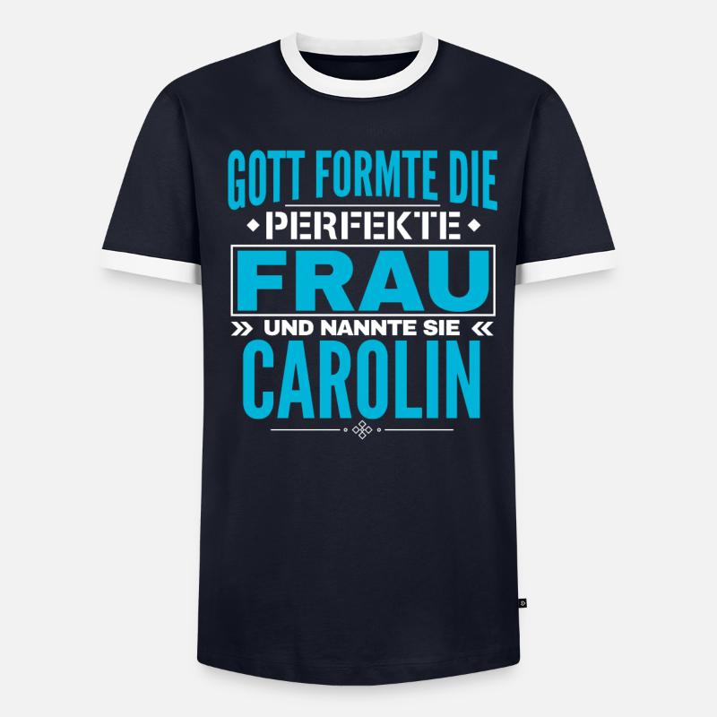 Conception du nom Carolin T-shirt contrasté Homme