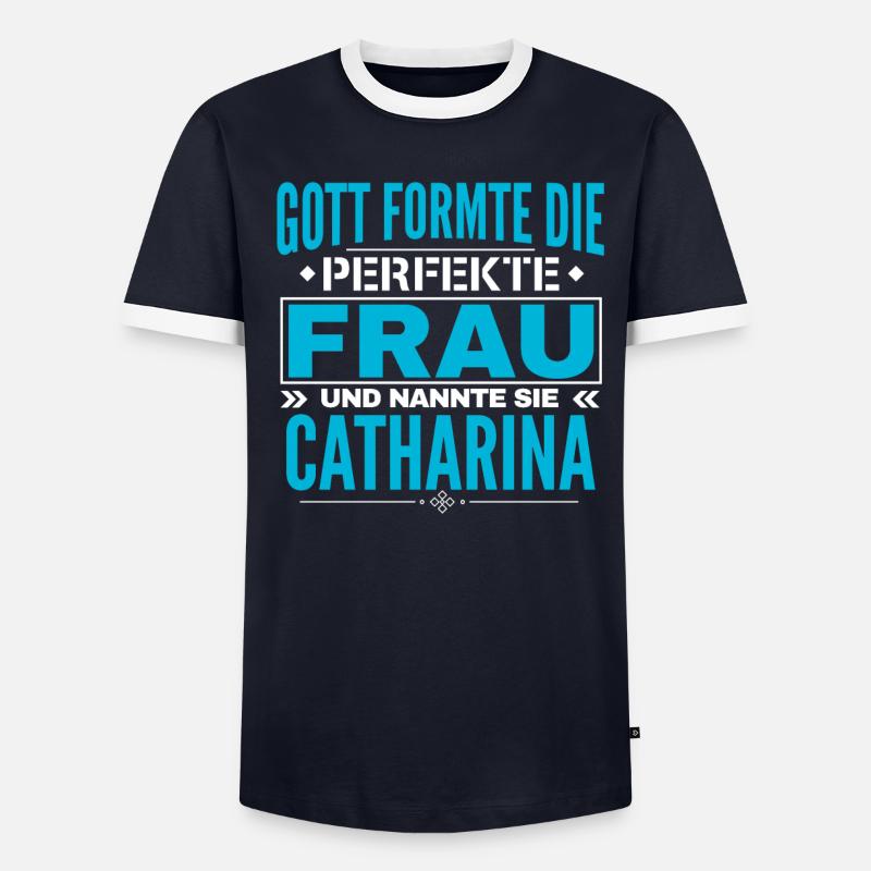 Conception du nom Catharina T-shirt contrasté Homme