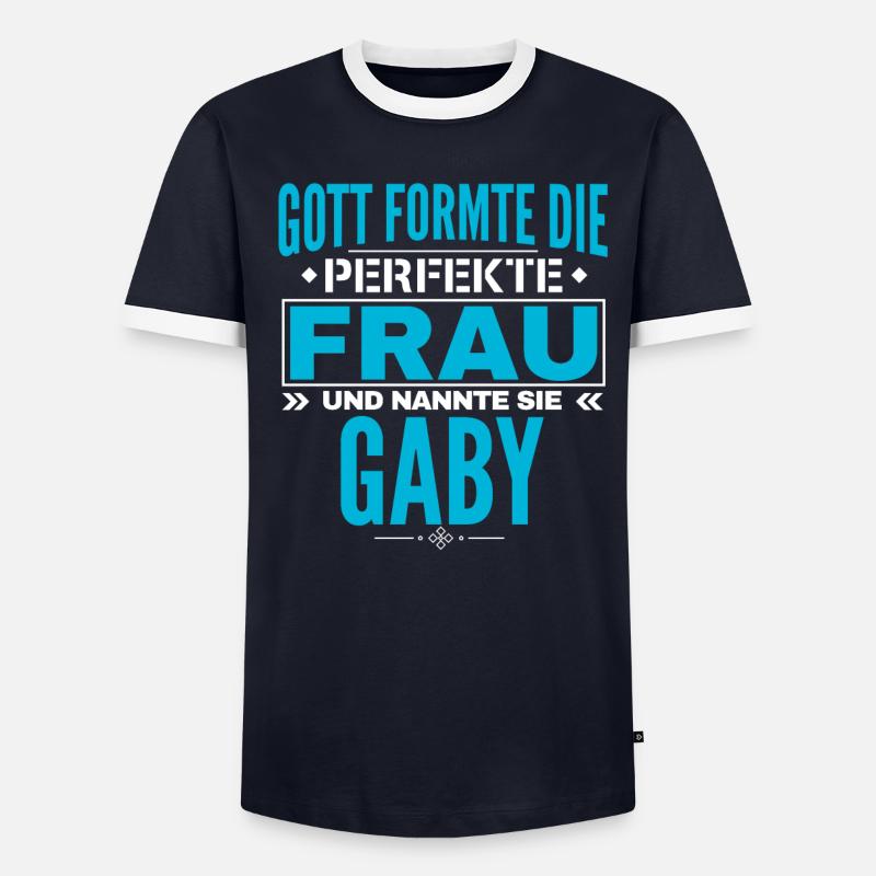 Conception du nom Gaby T-shirt contrasté Homme