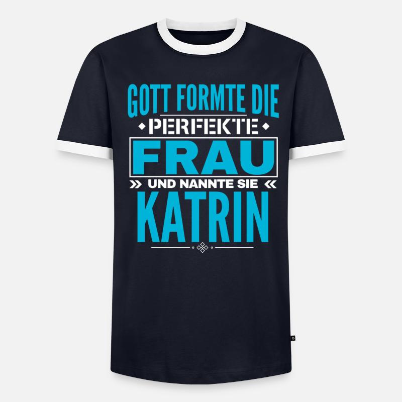 Conception du nom Katrin T-shirt contrasté Homme