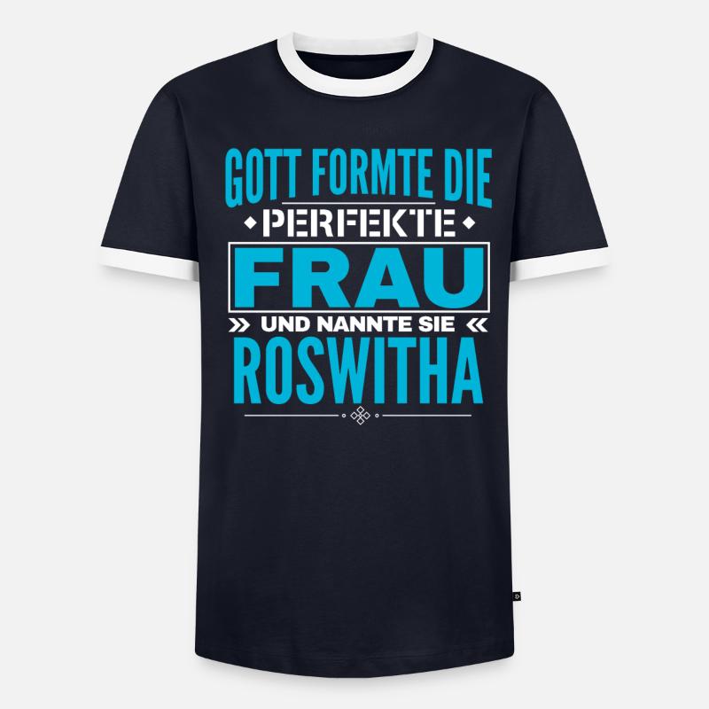 Conception du nom Roswitha T-shirt contrasté Homme