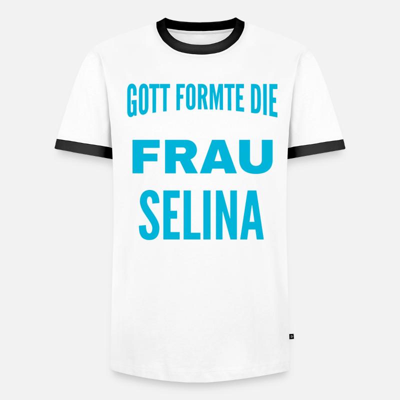 Conception de nom Selina T-shirt contrasté Homme