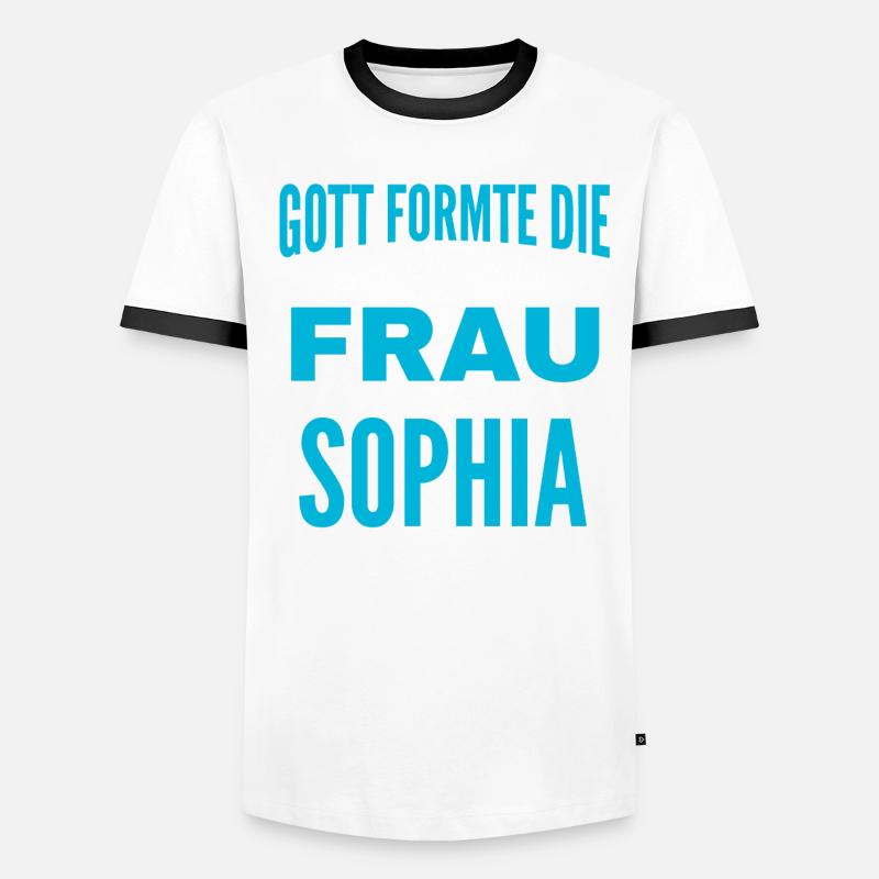 Conception de nom de Sophia T-shirt contrasté Homme