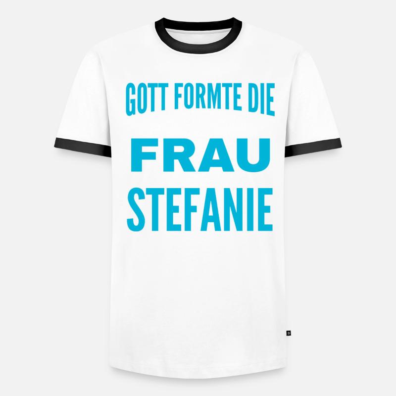 Conception de nom Stefanie T-shirt contrasté Homme