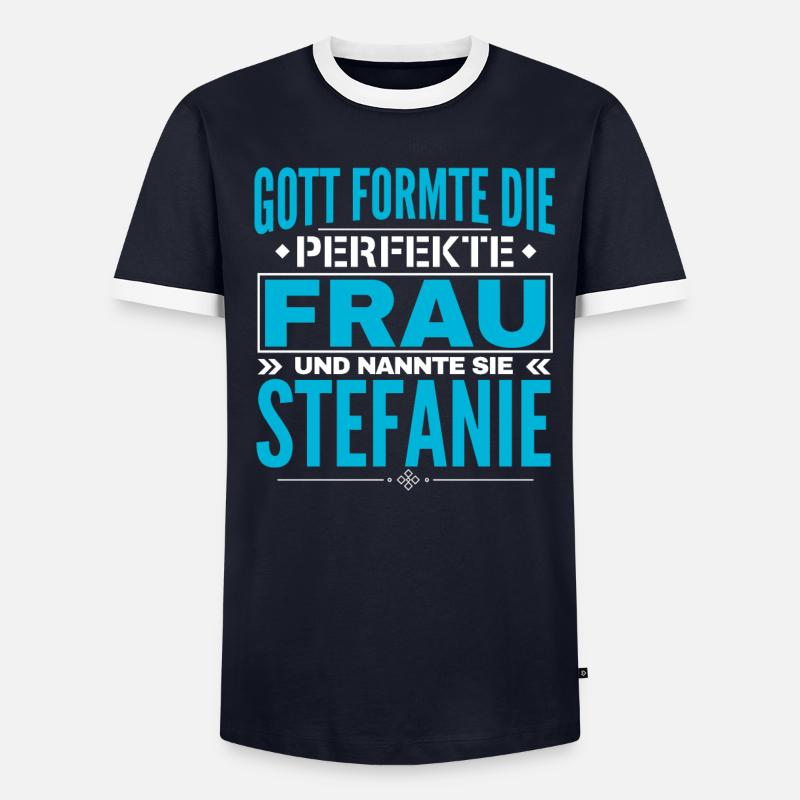 Stefanie Name Design Men's Ringer Shirt