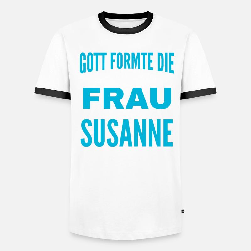 Conception de nom de Susanne T-shirt contrasté Homme
