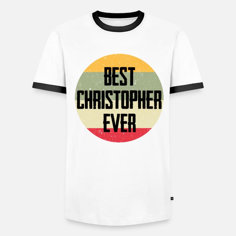 Best Christopher Ever Men's Ringer Shirt
