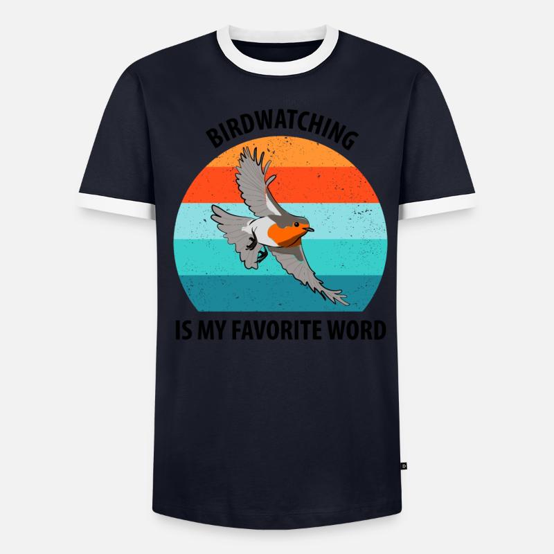 Observation des oiseaux Observation des oiseaux Observation des oiseaux T-shirt contrasté Homme