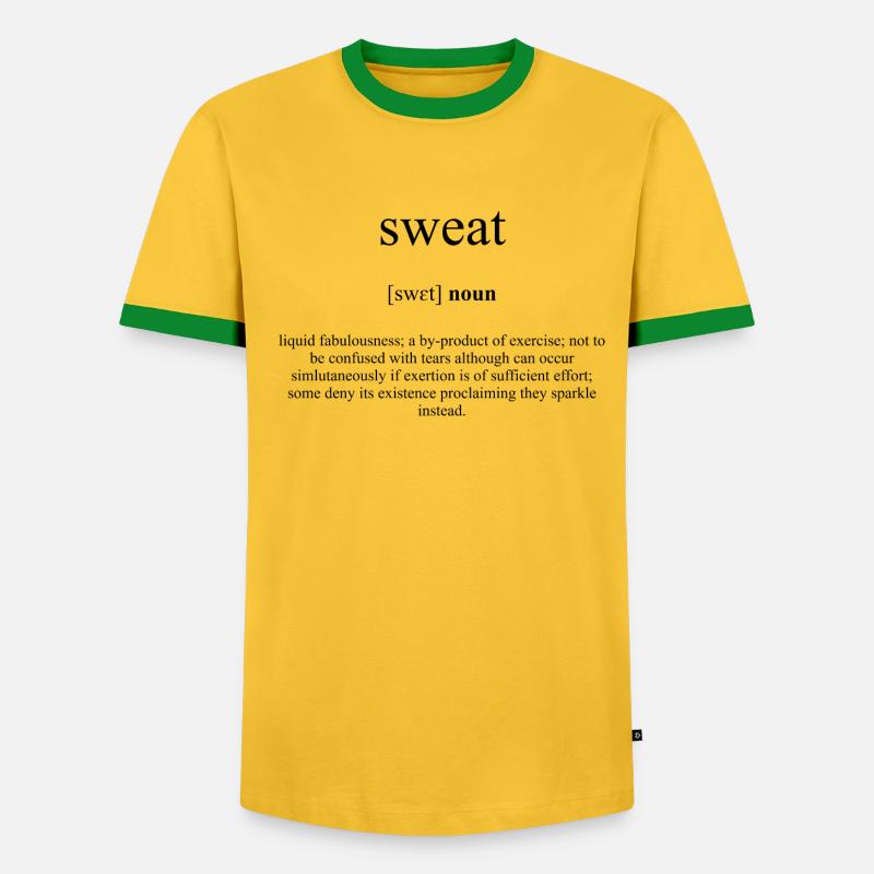 Sweat (Schweiß) Definition Dictionary - Männer Kontrast-T-Shirt - undefined