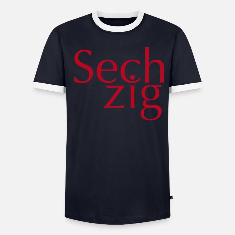 Sechzig Geburtstag 60 Männer Kontrast-T-Shirt