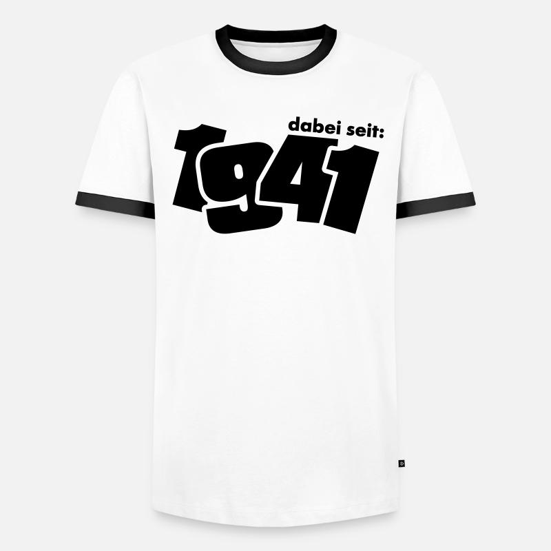 Dabei seit 1941 Männer Kontrast-T-Shirt