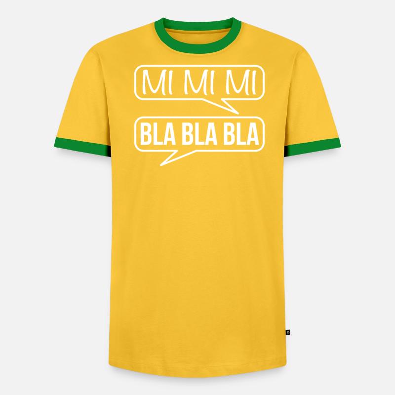 Mimimi Bla Bla Bla Statement - Männer Kontrast-T-Shirt - undefined