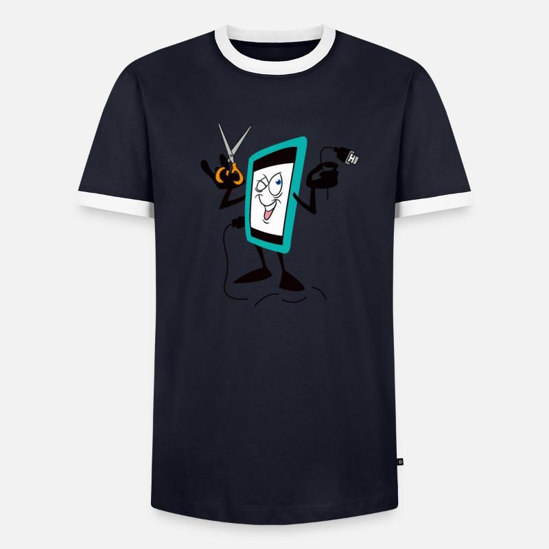 IPHONE - Männer Kontrast-T-Shirt - undefined