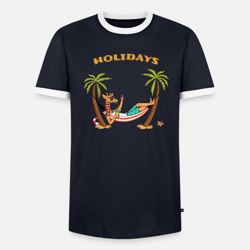 Vacances-cadeau de vacances pour bronzer et sortir T-shirt contrasté Homme