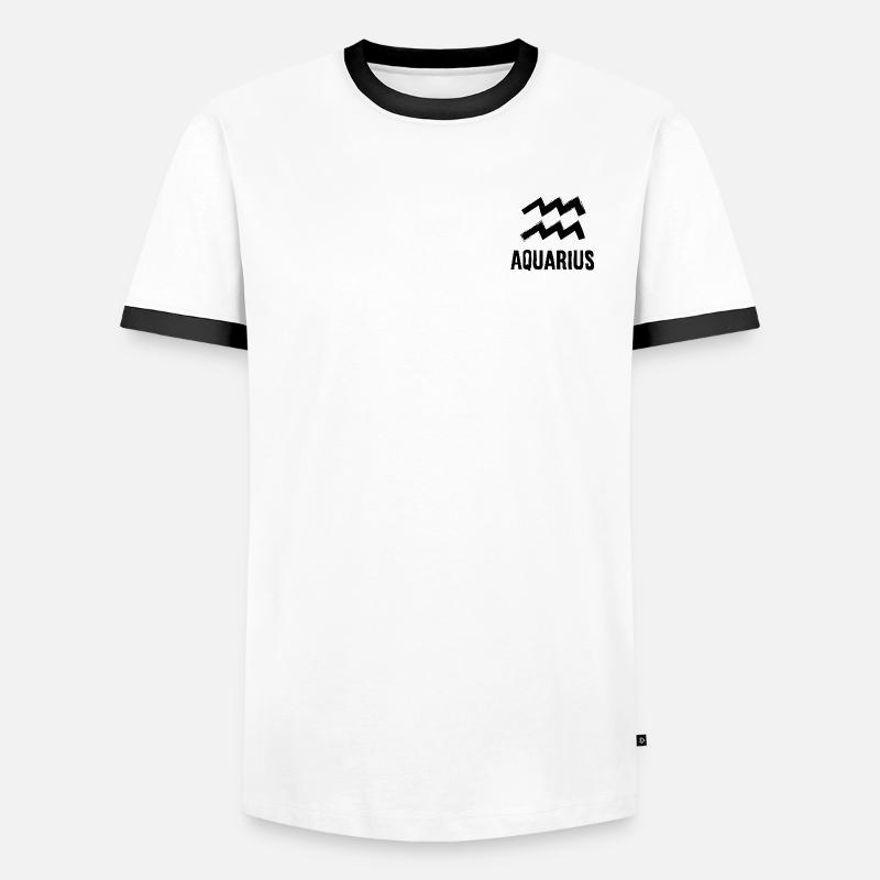 Sternzeichen Aquarius Zeichen Geschenk Idee Männer Kontrast-T-Shirt
