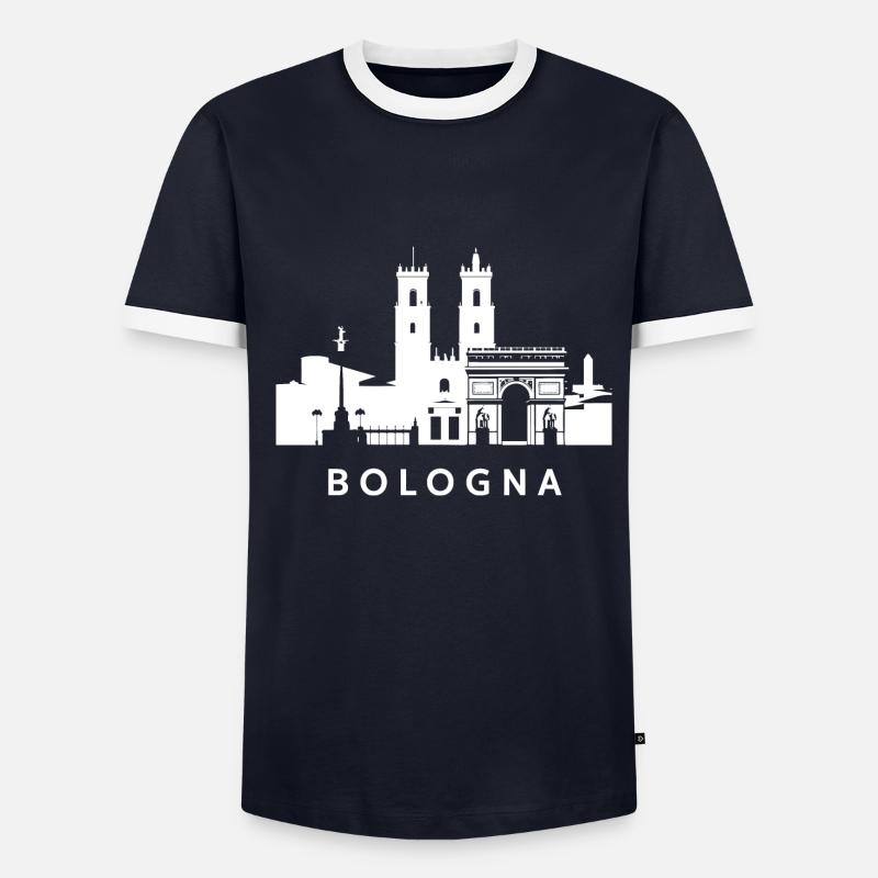 Emilia Romagna Skyline - Männer Kontrast-T-Shirt - undefined