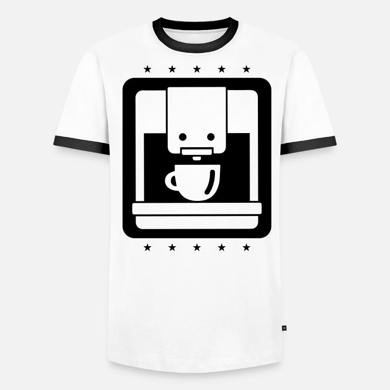 Icône de la machine à café T-shirt contrasté Homme