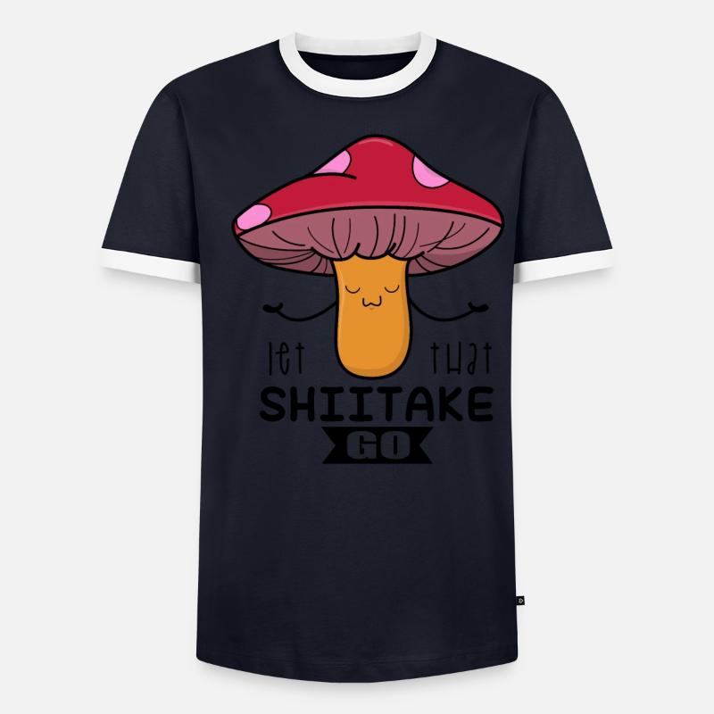 champignons T-shirt contrasté Homme