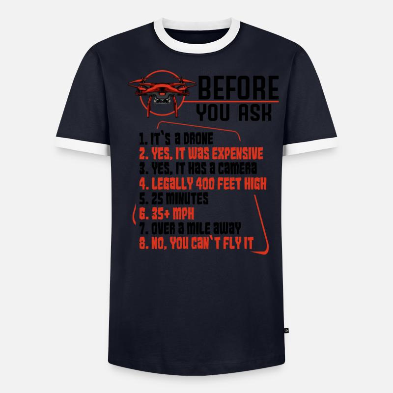 drones T-shirt contrasté Homme