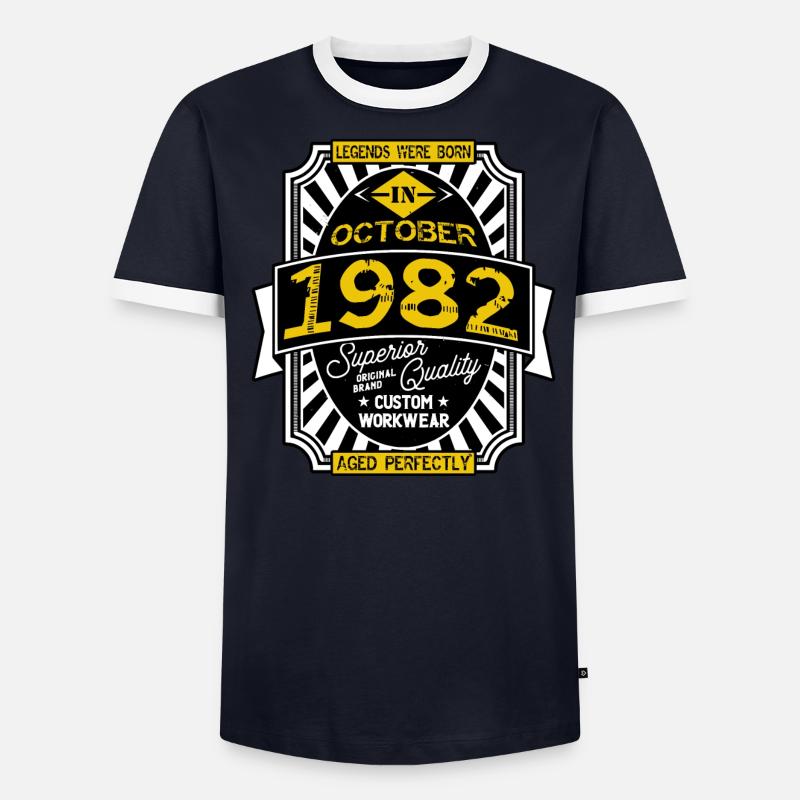 1982 OCTOBER T-shirt contrasté Homme