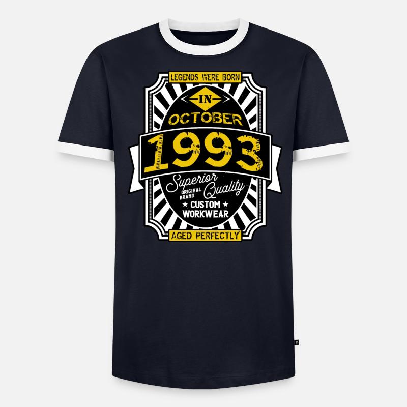 1993 OCTOBER T-shirt contrasté Homme