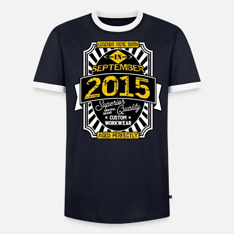 2015 SEPTEMBER T-shirt contrasté Homme