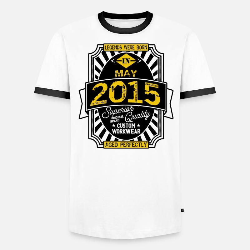 2015 MAY T-shirt contrasté Homme