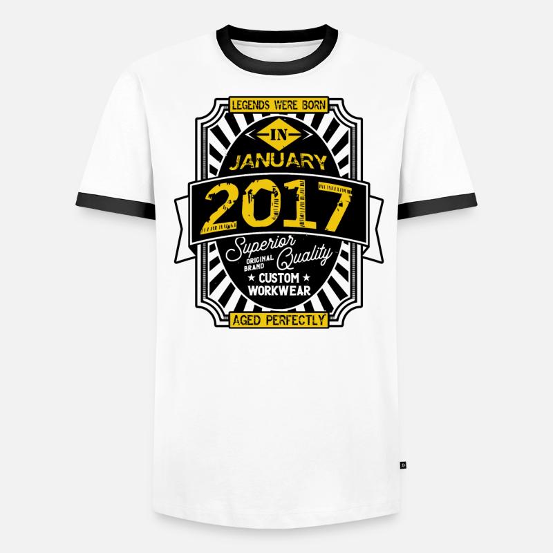 2017 JANUARY Men's Ringer Shirt