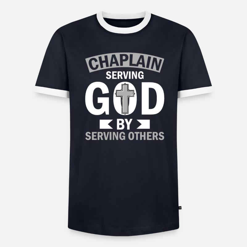 Chaplain Parish Priest Men's Ringer Shirt