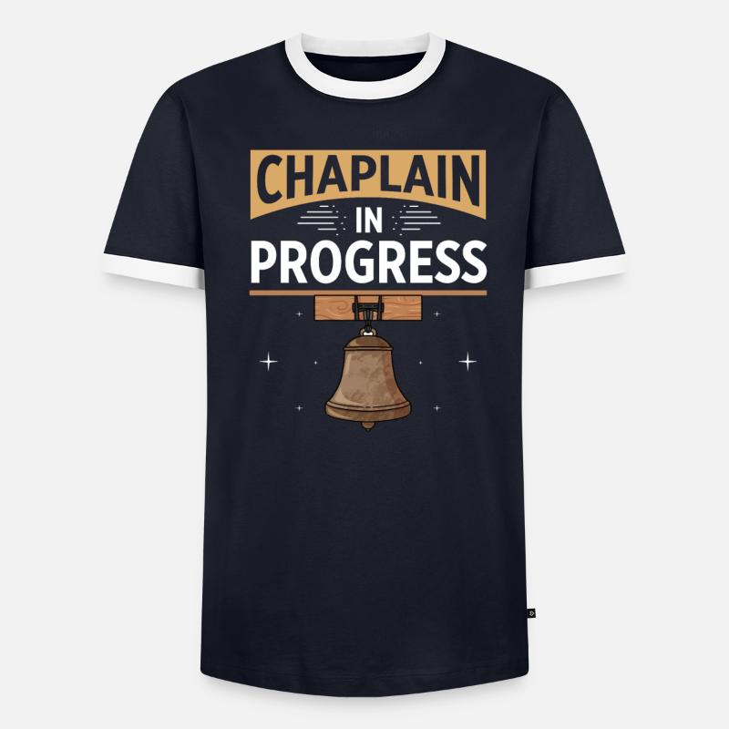 Chaplain Parish Priest Men's Ringer Shirt
