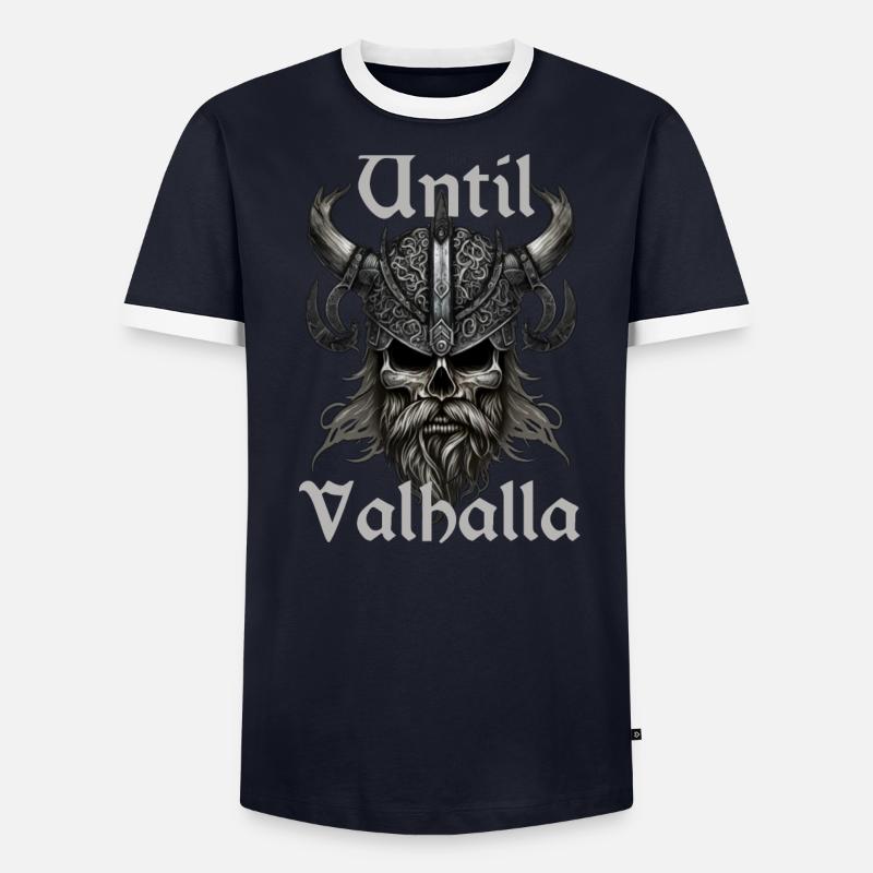 Wikinger Design - Until Valhalla Männer Kontrast-T-Shirt