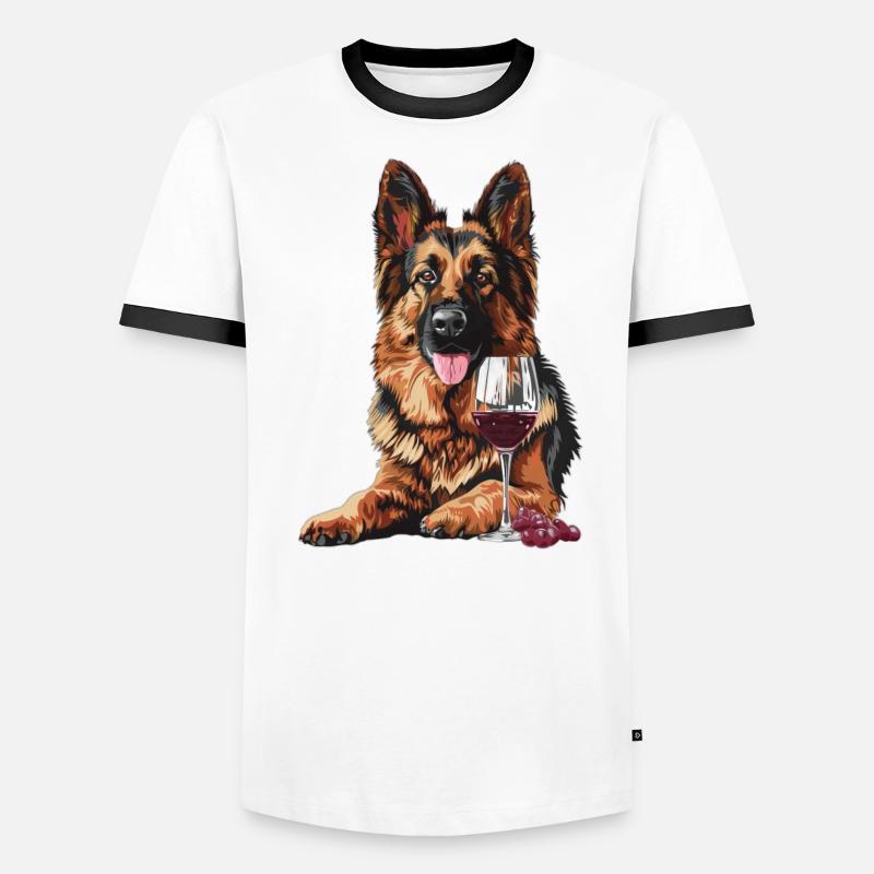 German Shepherd Men's Ringer Shirt