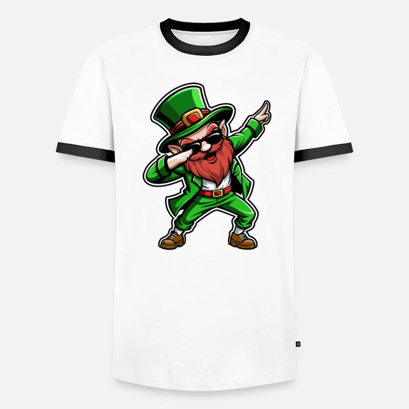 Dabbing Leprechaun - Saint-Patrick - Irlande T-shirt contrasté Homme