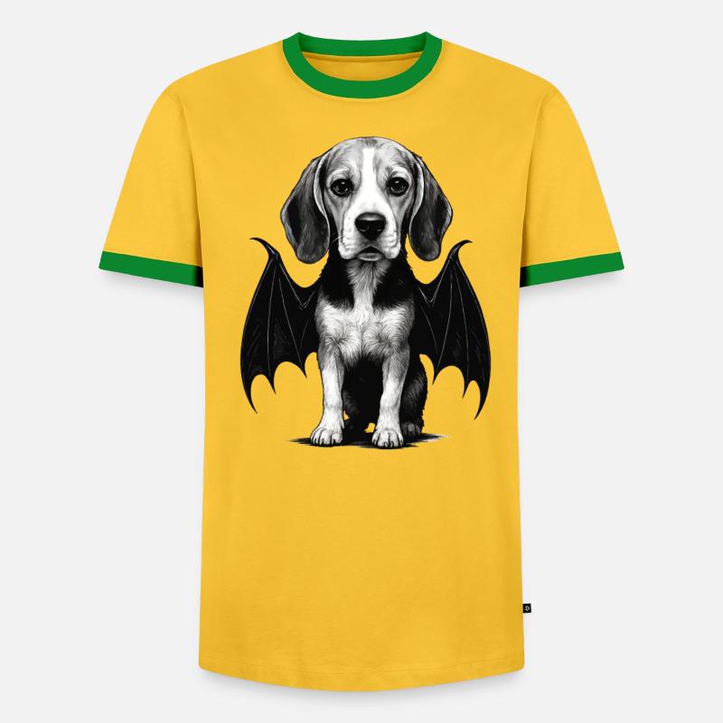 Beagle - Männer Kontrast-T-Shirt - undefined