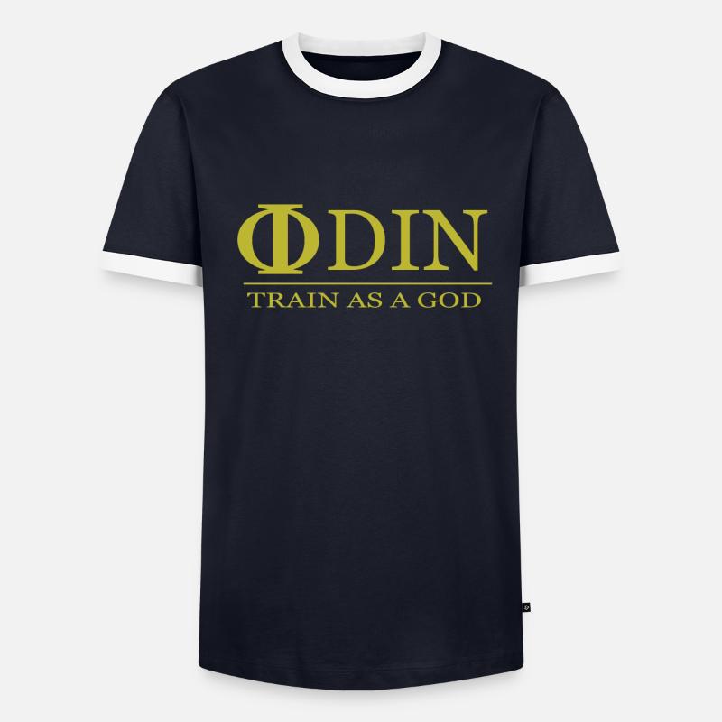 Odin Train as a God - Training Motivation Geschenk Männer Kontrast-T-Shirt